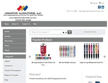 Tablet Screenshot of creativeincentives-inc.com